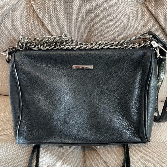 Rebecca MINKOFF Five-Zip Mini Crossbody Black - Picture 3 of 9